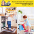 Baby Proofing Cabinet Locks – 6 Child Safety Latches with 2 Extra 3M Adhesives - Adjustable & Open from Both Sides - Door Latches for Drawers, Cup...