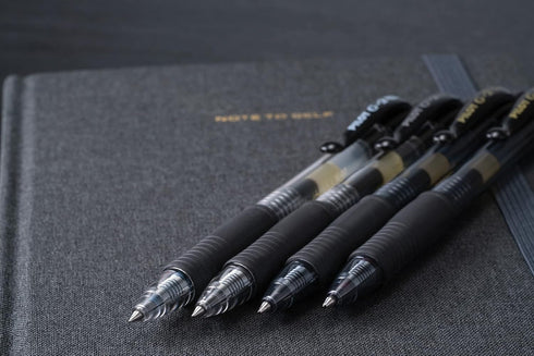 Pilot G2 07 Black Fine Retractable Gel Ink Pen Rollerball 0.7mm Nib Tip 0.39mm Line Width Refillable BL-G2-7 (6)...