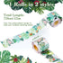 Bulletin Board Border Green Plant Tropical Die-Cut Rolled Two-Sided Printed Palm Tree Leaves Back to School Border Trim Boho Paper for Classroom D...