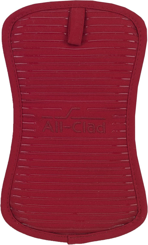 All-Clad Premium Pot Holder & Heating Pad, (1-Pack) Heat Resistant to 500 Degrees, 100% Cotton 10"x6.25" for Kitchen and Barbeque, Chili Red...