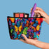 Colorful Butterfly Makeup Bag Cosmetic Bag for Women,1Pcs Large Capacity Makeup Bags and 1Pcs Pencil Case Makeup Brushes Storage Bag Travel Toilet...