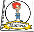 3dRose db_103470_1 Funny Worlds Greatest Principal Female Occupation Job Cartoon Drawing Book, 8 by 8-Inch...