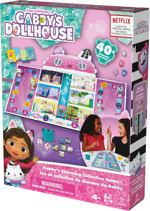 Gabby’s Dollhouse, Charming Collection Game Board Game for Kids Based on the Netflix Original Series Gabby’s Dollhouse Toys, for Kids Ages 4 and u...