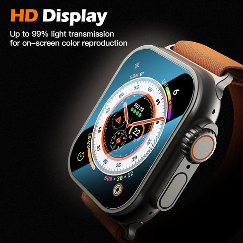 Misxi [2 Pack Tempered Glass with Auto Alignment Tool Kit, Screen Protector for Apple Watch Ultra 2/ Ultra 49mm, Easy Installation Ultra-thin Anti...