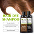 Black Hair Dye Shampoo - 3 in 1 Natural Plant Bubble Dye Hair Care Shampoo for All Hair Types - Grey Coverage Shampoo with Herbal Ingredients - 10...