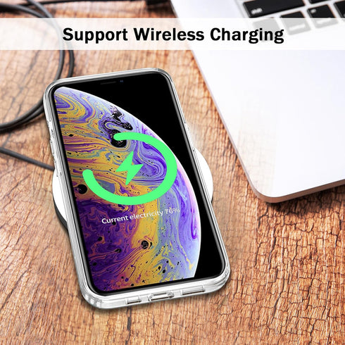 TENOC Phone Case Compatible with iPhone Xs Max, Clear Case Non-Yellowing Protective Bumper Hard Back Cover for 6.5 Inch...