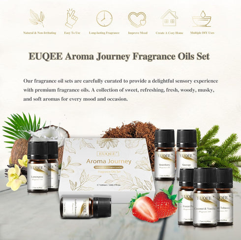 12PCS Fragrance Oils Gift Set, Premium Aroma Journey Aromatherapy Oils for Women, Diffuser, Soap Candle Making - 5ml/0.17fl. oz...