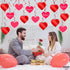 KatchOn, Red Hearts Valentines Hanging Decorations - Pack of 30, No DIY | Valentines Decorations Indoor, Hanging Hearts Decorations | Hanging Vale...
