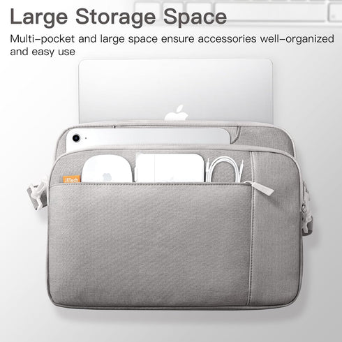 JETech 13 13.3 14 Inch Laptop Bag Case, Waterproof Slim Computer Sleeve Cover Compatible with MacBook Air/Pro 13/14, Surface Book 13.5, HP Pavilio...