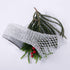 Silver Stretchable Glitter Diamond Mesh Ribbon Wired Ribbon Wide 2.5" to 7" for Christmas Tree,Wreaths Supplies,Home Decor, Gift Wrapping,DIY Craf...