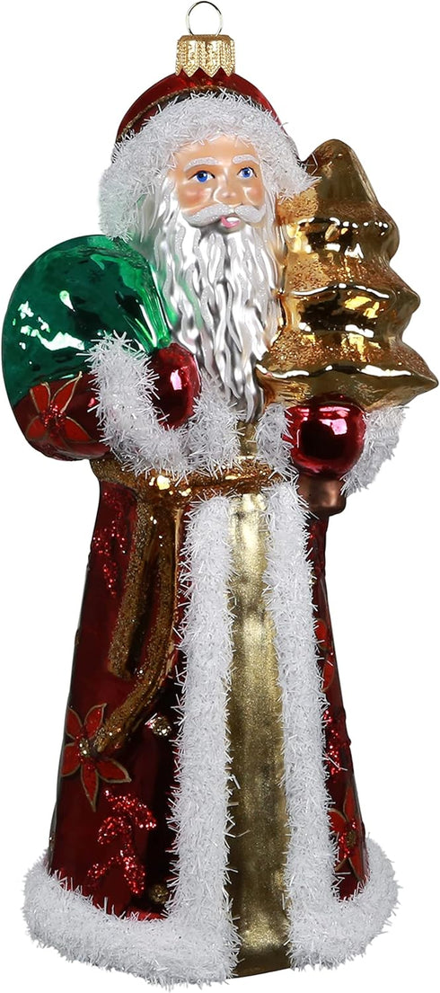 Hallmark Keepsake Christmas Ornament 2021, Sprightly Santa, Blown Glass...