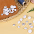 40 Pcs Satin Tuxedo Buttons White Buttons, Satin Covered Metal Shank Buttons, Vintage White Coat Sewing Button, Jacket Buttons Dress Buttons(18mm/...
