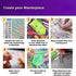 Leatrice Diamond Painting Kits for Adults,DIY Paint by Numbers for Adults Beginner, DIY Full Drill Diamond Dots Paintings Picture Arts Craft for H...