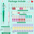 184pcs Nurse-Theme Beadable Ballpoint Pen Set, Set of 12pcs Plastic Beadable Pen, Nurses Uniform Stethoscope Wood Bead, Crystal Spacer Bead, Nurse...
