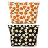 2 Pieces Orange Black Flower Makeup Bag Large Corduroy Cosmetic Bag Capacity Canvas Travel Toiletry Bag Organizer Cute Makeup Brushes Aesthetic Ac...