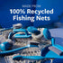 Full Circle Clean Ocean Palm Brush Set - 2-Pack Durable Brushes for Dishes, Pots, and Pans - Ergonomic Grip. Made Out of 100% Recycled Fishing Net...
