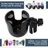 W4W Universal Stroller Cup Holder – Mega Strength Adjustable Clamp fits on Any Bike, Walker, Wheel Chair, Car – Large Adjustable Drink Holder fits...