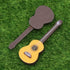 Healifty Base Guitar 4PCS Wooden Miniature Guitar Dollhouse Mini Musical Instrument Photo Props Doll House Model Home Decor...
