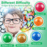 4 Inch Maze Ball 3D Gravity Cube Maze Ball Memory Sequential Ball Maze Puzzle Toy Gifts for Kids Teens Students Adults Carnival, Educational Chall...