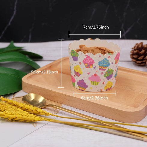 Large Paper Cake Baking Cup Cupcake Muffin Cases diameter 6cm,Set of 100...