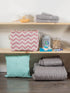 DII Polyester Container with Handles, Chevron Storage Bin, Medium, Rose...