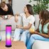 Aduro LED Wireless Speaker with Pulsating Lights, Wireless Color Changing Portable Outdoor Party Tower Speaker Universal, Black...