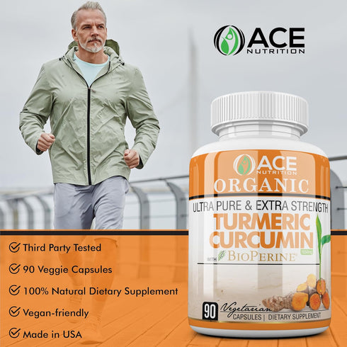 Turmeric Curcumin with Black Pepper – 90 Count Vegetarian Capsules Turmeric Supplement with Bioperine – 1650 mg Non-GMO Curcumin Supplements...