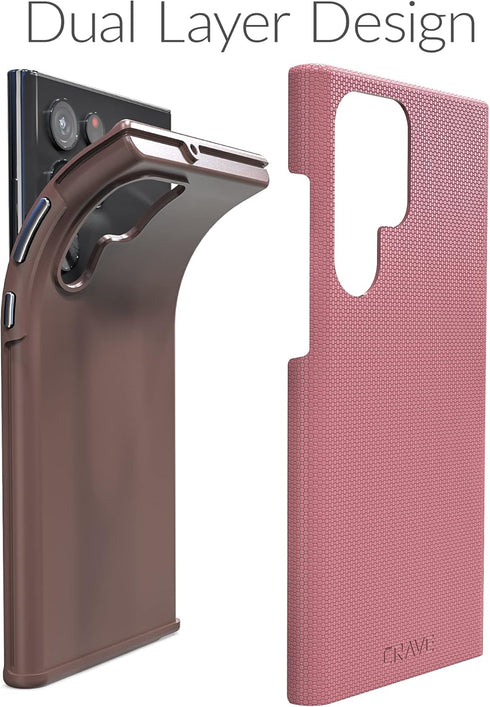 Crave Dual Guard for Samsung Galaxy S22 Ultra Case, Shockproof Protection Dual Layer Case for Samsung Galaxy S22 Ultra, S22 Ultra 5G - Berry...