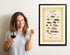 Laugh Lines Wine Math Wall Art Print Alcohol, Bar, Kitchen Wall Decor Wine theme, Dining Room, Home, Office, Apartment Wall Decor - Unframed, Fram...