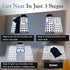 Space-Saving Shelf Dividers with T-Shirt Folder Board - Organize and Maximize Closet Space - Ideal for Kitchen, Bathroom, Office, Bedroom - Pack o...