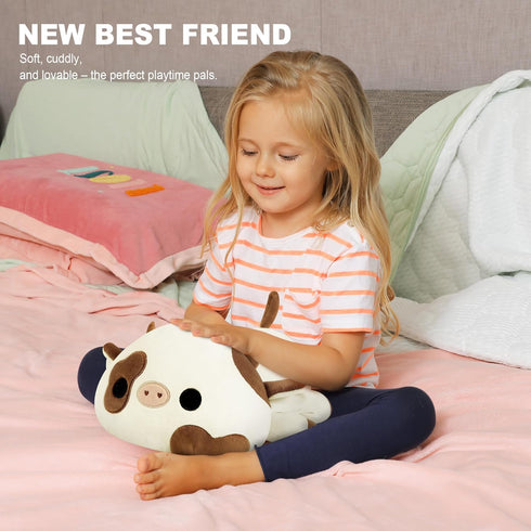 Onsoyours Cute Cow Plushie, Soft Stuffed Cookies Cow Squishy Plush Animal Toy Pillow for Kids (Cookies Cow, 12")...