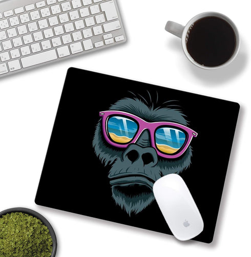 Mouse pad, computer mousepad with funny gorilla design, non-slip rubber mouse pad for home and office...