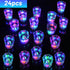 Esdabem Light Up Shot Glasses Set of 24 Party Favors Adults Funny Shot Glasses Led Shot Glasse Glow in the Dark Party Shot Glass Party Cups Decora...