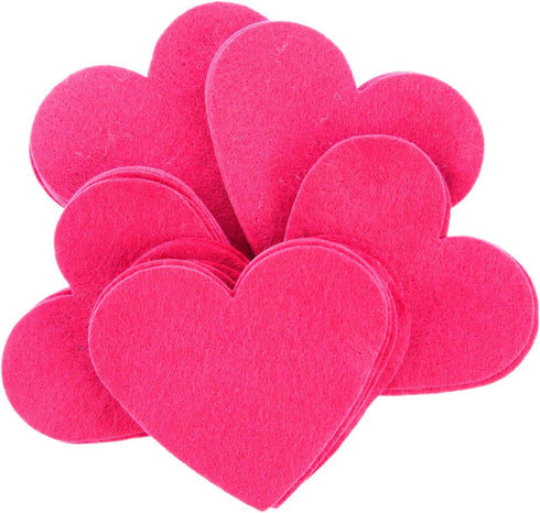 Playfully Ever After 3 Inch 28pc Felt Hearts (Pink)...
