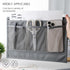MCPINKY Bedside Storage Organizer, Couch Caddy Bedside Caddy Grey for Remote Control Magazine Phone...