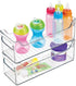 iDesign Plastic Organizer Bin with Easy Grip Handles, 14.5" x 5" x 5", Set of 2, Clear, 2 Count...