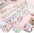 40 Pcs Floral Cotton Fabric Patchwork Roll Cotton Quilting Fabric Roll up Cotton Fabric Quilting Strips 2.55 Inch Precut Patchwork Roll for Craft ...