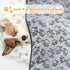 Fleece Blanket for Small Medium Dogs - Washable Puppy Blanket with Cute Paw Print for Bed Couch Protection...