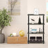 Furinno Turn-N-Tube 4-Tier Multipurpose Shelf Display Rack, Classic Tubes, French Oak Grey/Black...