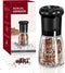 CIRCLE JOY Manual Pepper Grinder, Spice Mill for Professional Chef, Refillable Pepper Shakers with Ceramic Blades, Adjustable Coarseness and BPA-f...