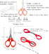 30 Pcs Folding Scissors Mini Travel Scissors Stainless Steel Portable Scissors Anti Rust Bulk Foldable Multipurpose Glasses Shaped Cutter for Nurs...