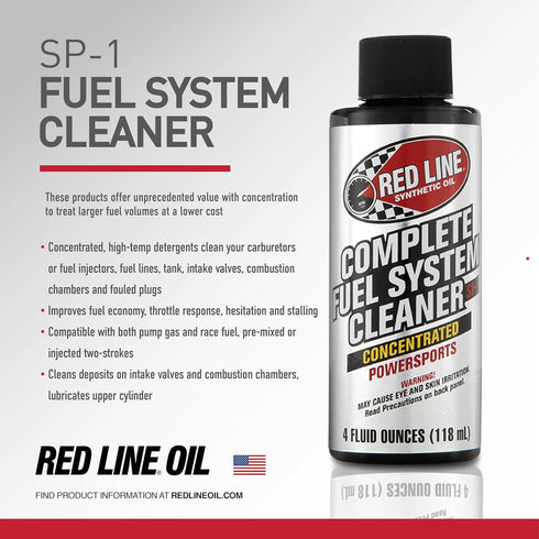 Red Line 60102 Complete Powersports Fuel System Cleaner - 4 Ounces...
