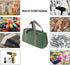 16 Inch Wide Mouth Tool Bag, Canvas Tool Bag, Heavy Duty Tool Storage Bag, Large Capacity Tool Tote Bag for Electricians, Power Tool Organizer Pou...