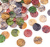 Beadthoven 144pcs Mother of Pearl Buttons 2-hole Sewing Fasteners Dyed Flat Round Mixed Color 15x1mm, Hole: 1.5mm...