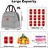 BALORAY Lunch Bag for Women Men Insulated Lunch Box for Adult Reusable Lunch Tote Bag for Work, Picnic or Travel(Black White Stripes)...