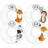 Baby Closet Size Dividers - 7X Safari Nursery Closet Dividers for Baby Clothes - Elephant Giraffe Zebra Lion Monkey Cheetah Nursery Decor - Baby C...
