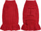 Small Dog Sweater Pet Christmas Sweater Dress for Dogs Cat Pet for Winter Christmas Holiday Breathable Ruffle Hem Design (Red, Large)...