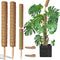 Moss Pole -2 Pack 17 Inch Monstera Plant Support for Climbing Plants Accessories Indoor -Stackable Moss Poles Plant Support Stakes -Coir Plant Pol...