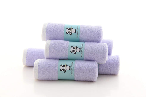 HIPHOP PANDA Baby Washcloths, Rayon Made from Bamboo - 2 Layer Ultra Soft Absorbent Newborn Bath Face Towel - Reusable Baby Wipes for Delicate Ski...