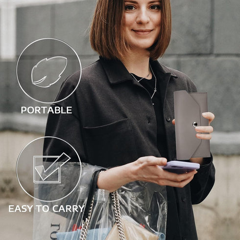Cash Wallets for Women, Reusable Envelopes for Cash Leather Cash Envelope Wallet Men and Women Cash Wallet Envelope for Budgeting Cash Check Billi...
